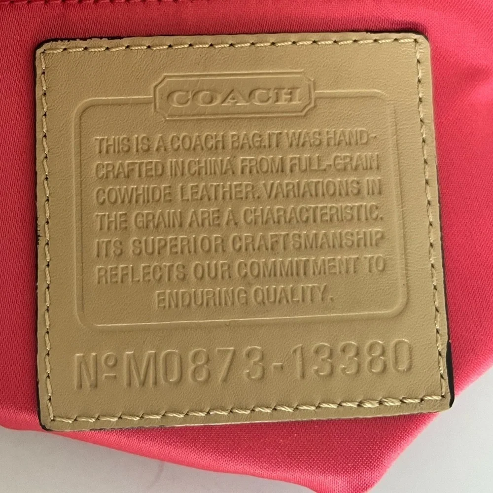 Coach Tan Leather Bonnie Foldover Convertible Bag